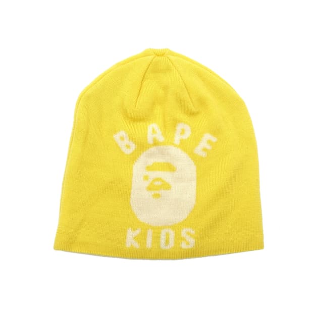 BAPE KIDS 베이프 키즈 옐로우 에이프 비니
