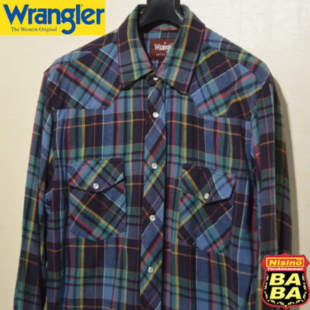 WRANGLER 웨스턴 트위드 스냅셔츠!