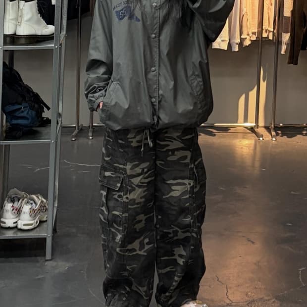 챔피온 X 디스이즈네버댓 22fw 콜라보레이션 코치 재킷 A2417