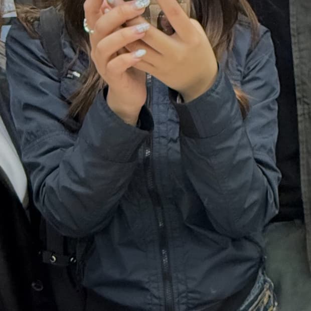 (M) Buckaroo 버커루 히든 후드 락시크 블루종 자켓