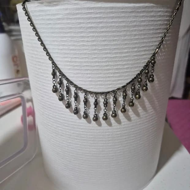 엔틱 드롭 목걸이