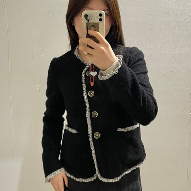NEEDLES wool frill jacket