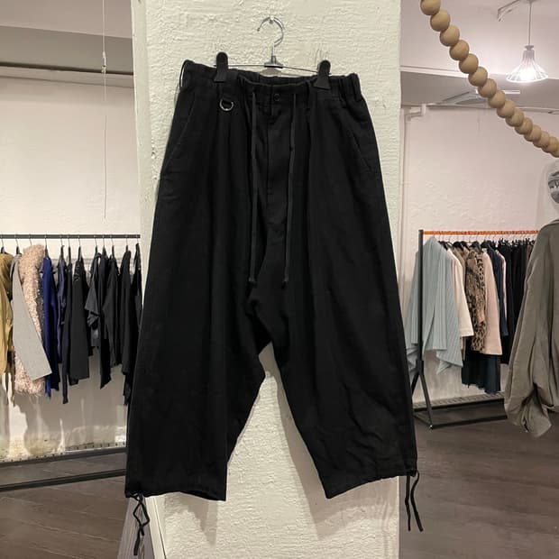 요지야마모토 롱 벌룬팬츠