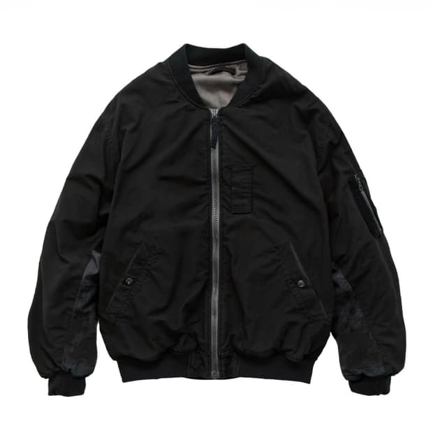 4)폴리테루 25fw 리버시블 패치드 마원 워시드 블랙 (다이드 머드)