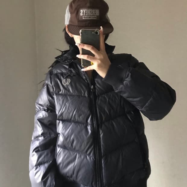 프레드페리 블랙 패딩