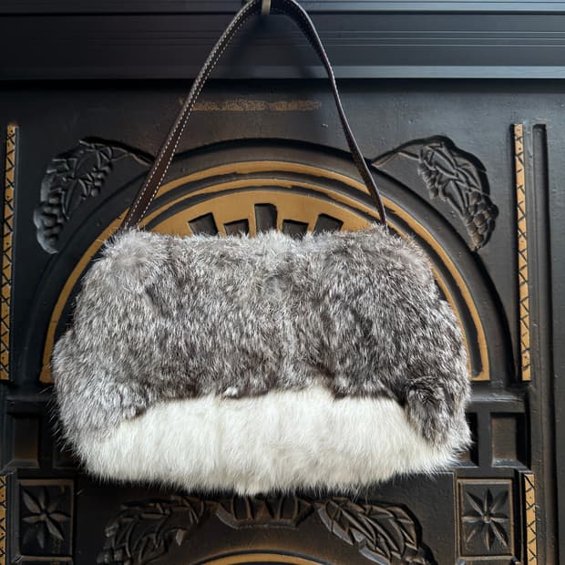 kumikyoku rabbit fur bag