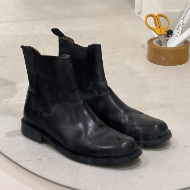 구성품 풀박스 Wild boots 첼시부츠 285 리얼레더 italy
