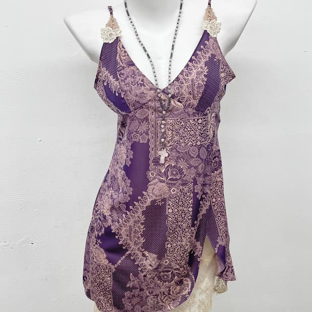 엔틱 레이어드 레이스 슬립