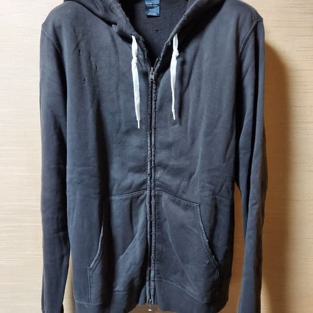 05SS 넘버나인 데미지 가공 후드 집업