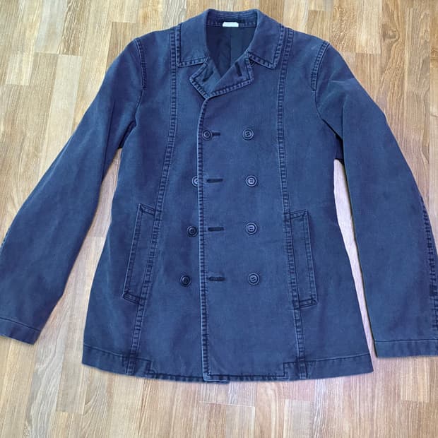 꼼데가르송 옴므 플러스 데님 피코트