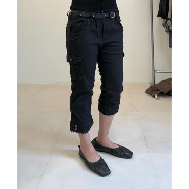 Axes femme 레이스 카프리 팬츠
