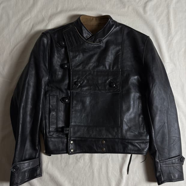 50s Sweden Tanker Genuine Leather Jacket
