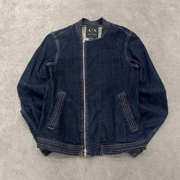 S 아르마니 익스체인지 투웨이 데님 블루종