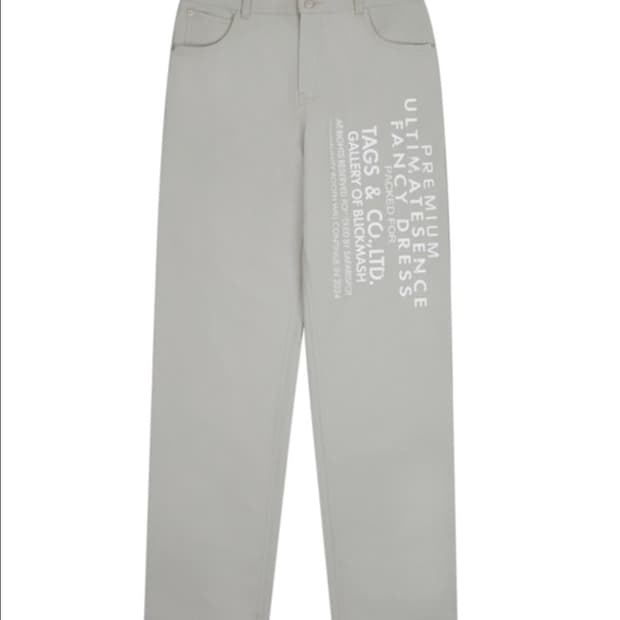 사파리스팟 멀티 스컬 스트레이트 코튼 팬츠