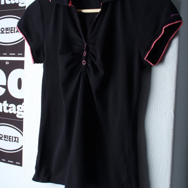 W(M) DKNY 디케이앤와이 도나카란 반팔 카라 티셔츠-H36842