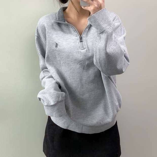 폴로 반집업 맨투맨