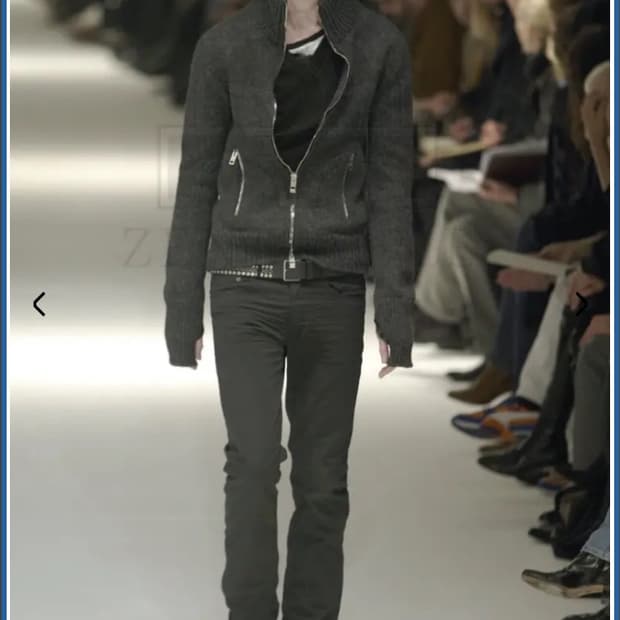 (구매) 디올옴므 04AW 에디슬리먼 니트 집업