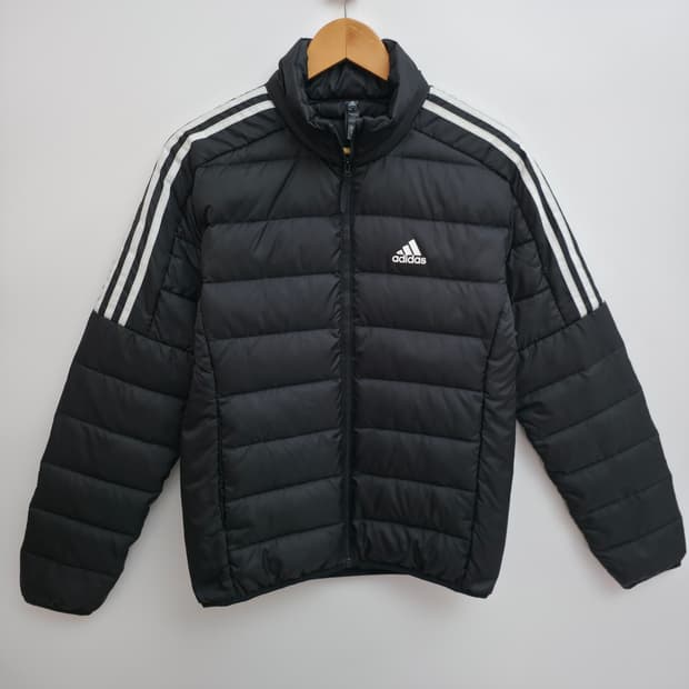 [M] 아디다스 블랙 경량 패딩