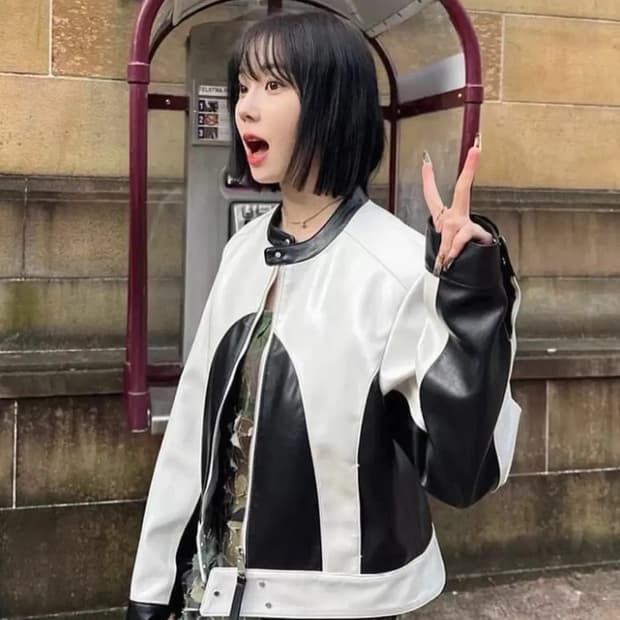 데비어퍼 윈터 제니 바이커 자켓