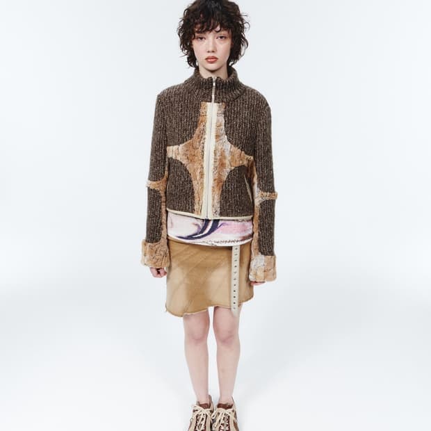 오들리워크샵 자켓 Drift Knit & Fur Quad Jacket