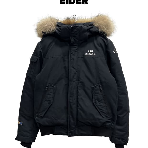 (S) 아이더 스투키 구스다운 숏패딩 자켓 블랙