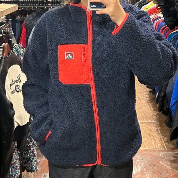 [HI] 벤데이비스 후리스 자켓 네이비