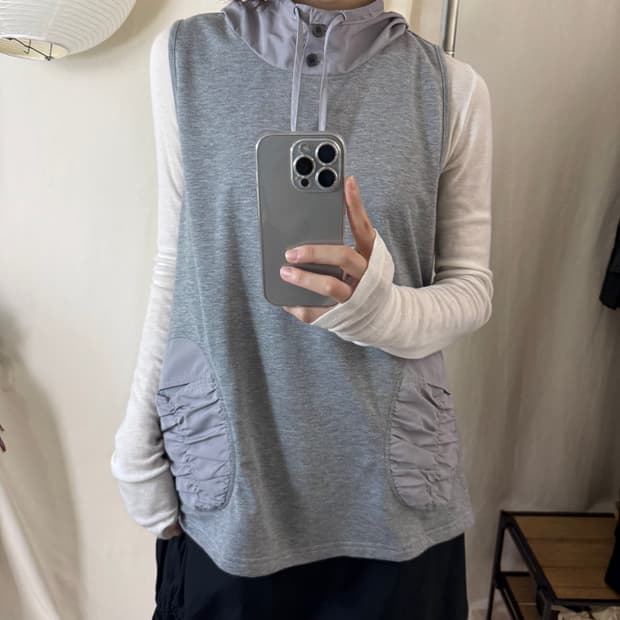 Coral Hoodie Vest