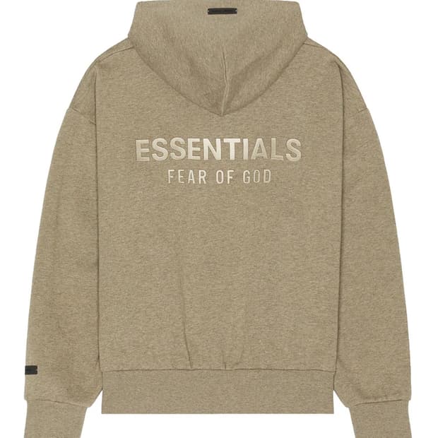 피어오브갓 에센셜 후드 집업 카키베이지(L/미사용)