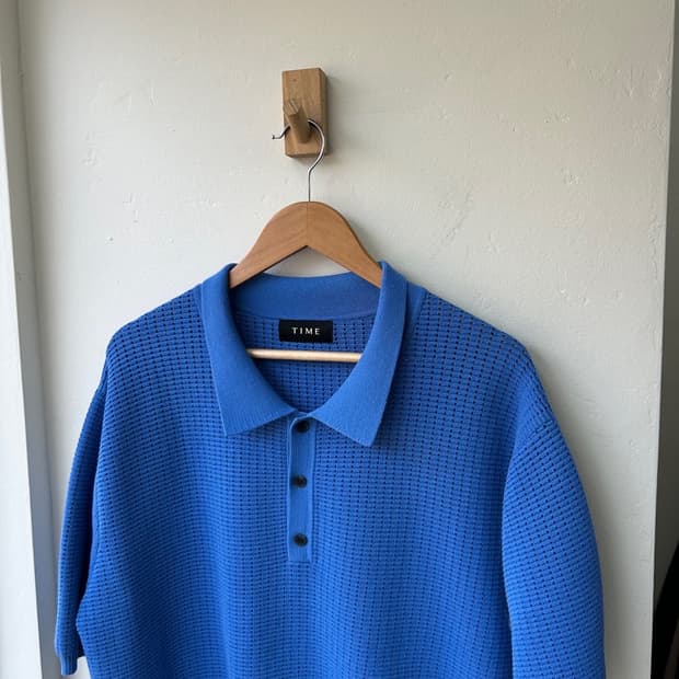 16665 - 타임 반팔 카라 니트