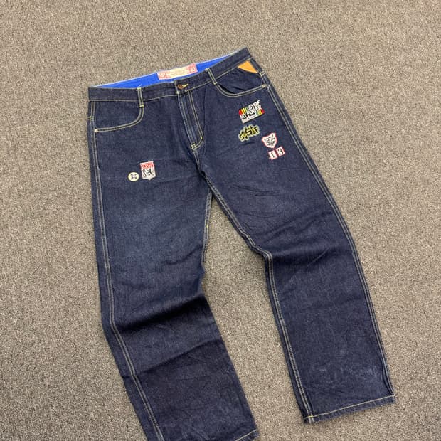 40)Eagle swallow 빈티지 패치워크 데님팬츠