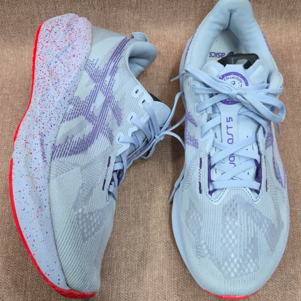 아식스 280mm- 노바블라스트 5 도쿄 블루 페이드 에도 퍼플