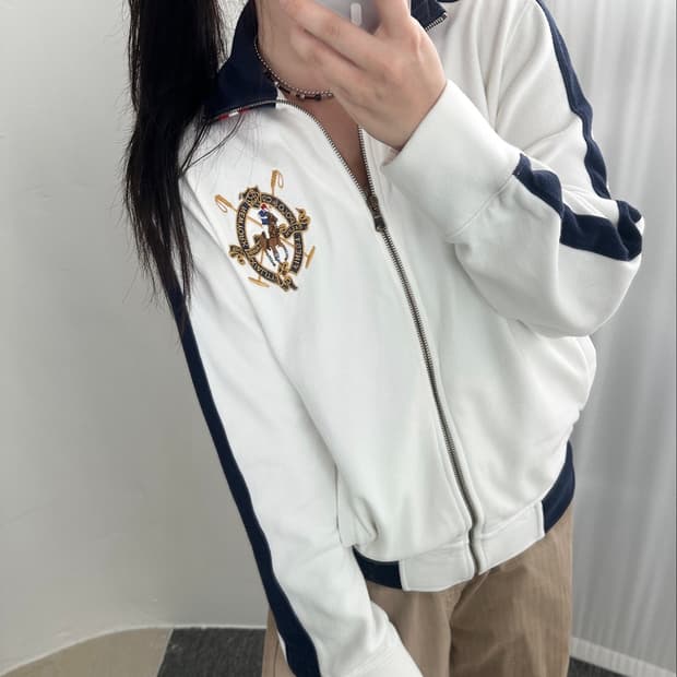 폴로 랄프로렌 크레스트 빅포니 사이드라인 스웻집업