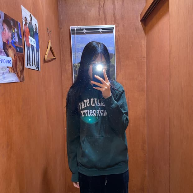 (S) Gildan Denver 빈티지 프린팅 후드티