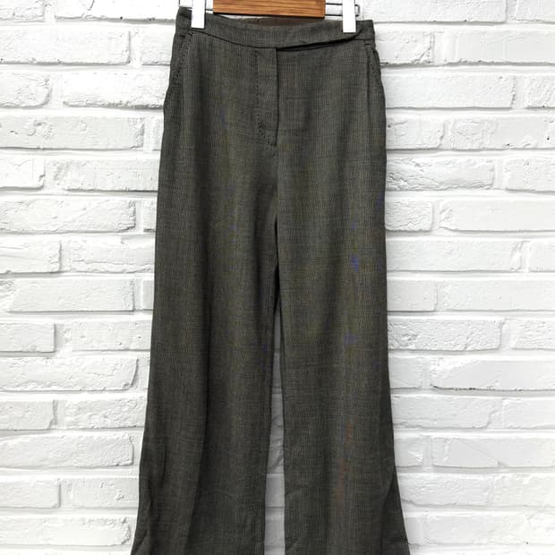 Maxmara 차콜 레이온 슬랙스