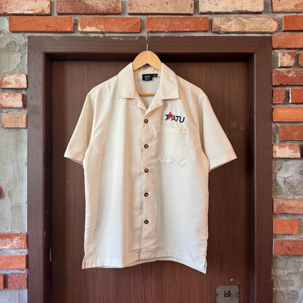 AKWA 오픈카라 반팔셔츠 Made in USA