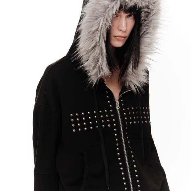 2000아카이브스 CRUCIA FUR HOODIE ZIP UP