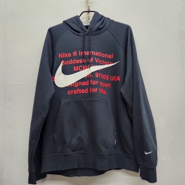 나이키 스우시 빅프린팅 후드티 XXL(2XL)