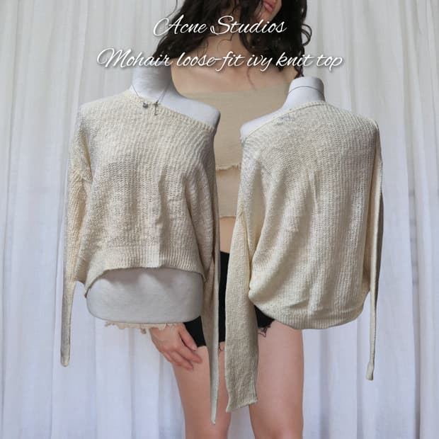Acne Studios Mohair loose-fit ivy knit