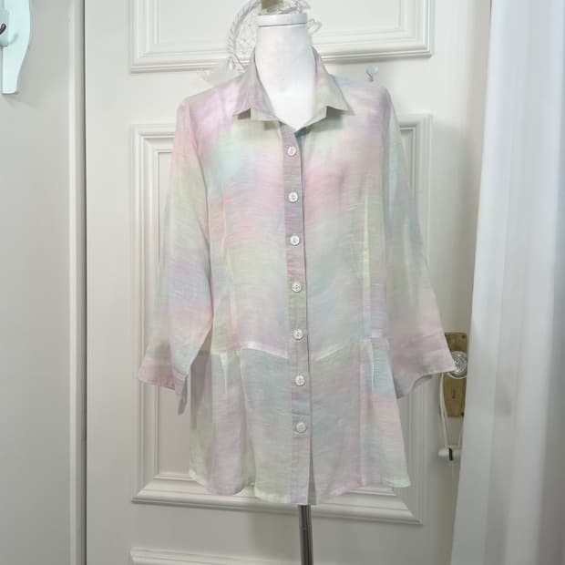 pastel aurora summer blouse