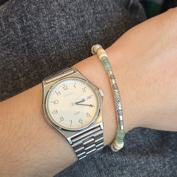 빈티지 세이코 스피릿 아라빅 실버 다이얼 SEIKO SPIRIT