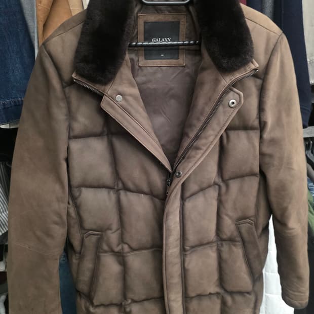 갤럭시 램스킨 파티나 가죽패딩 자켓 팔아요