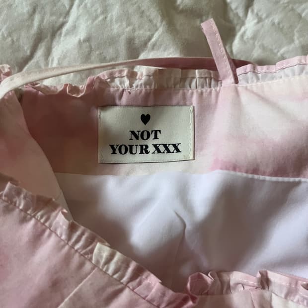 not your rose 타이다이 프릴 미니 원피스