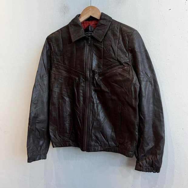 90s BORIS 리얼레더 자켓