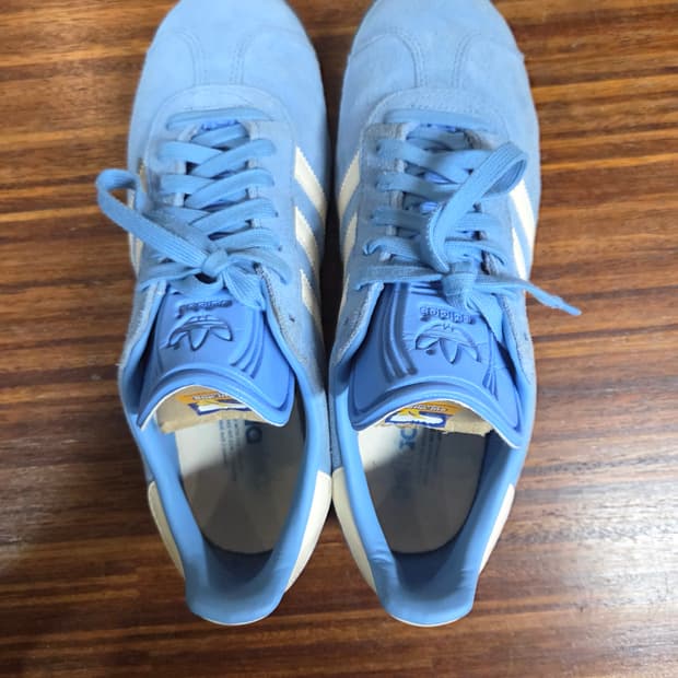 아디다스 가젤 스웨이드 스카이블루 270