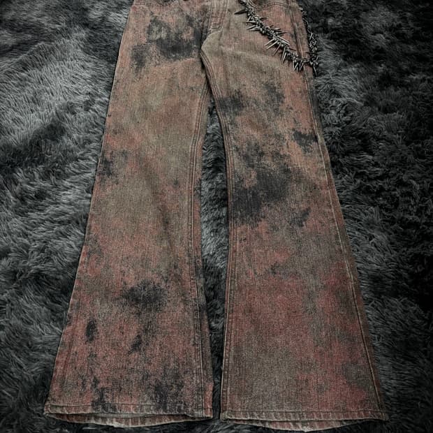 EDGE 타이다이 부츠컷 팬츠