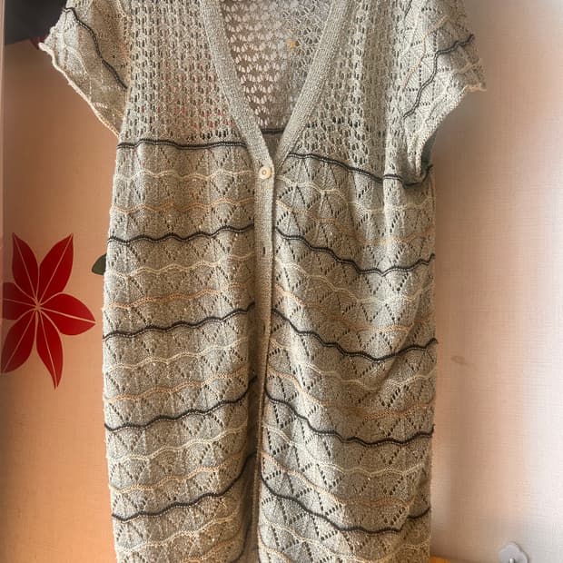 모리걸 y2k 그물 레이어드 반팔