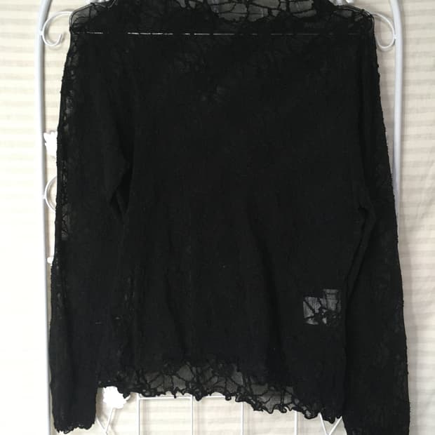 빈티지 시스루 플라워 블라우스 y2k 스트릿 갸루 펑키 일본빈티지722 