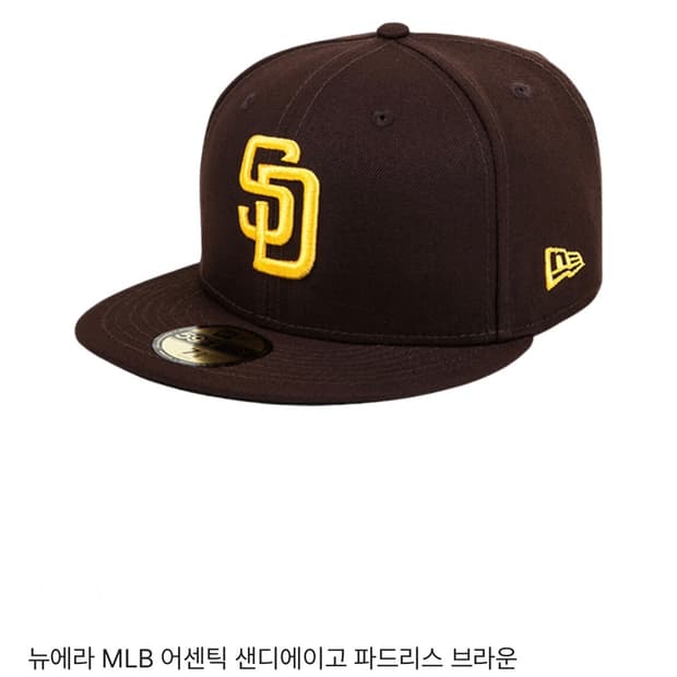 뉴에라 newera MLB 어센틱 샌디에이고 파드리스 브라운 7 1/4