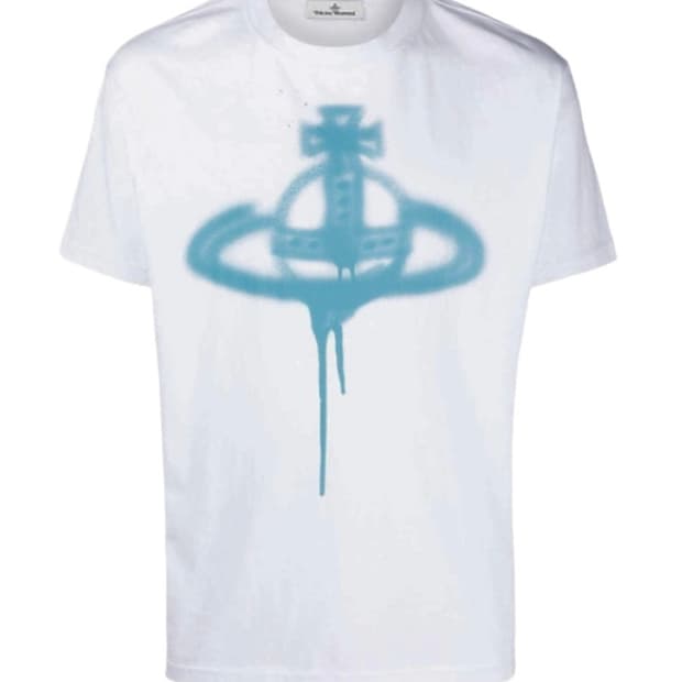 비비안 웨스트우드 스프레이 오브 코튼 티셔츠 화이트 xs