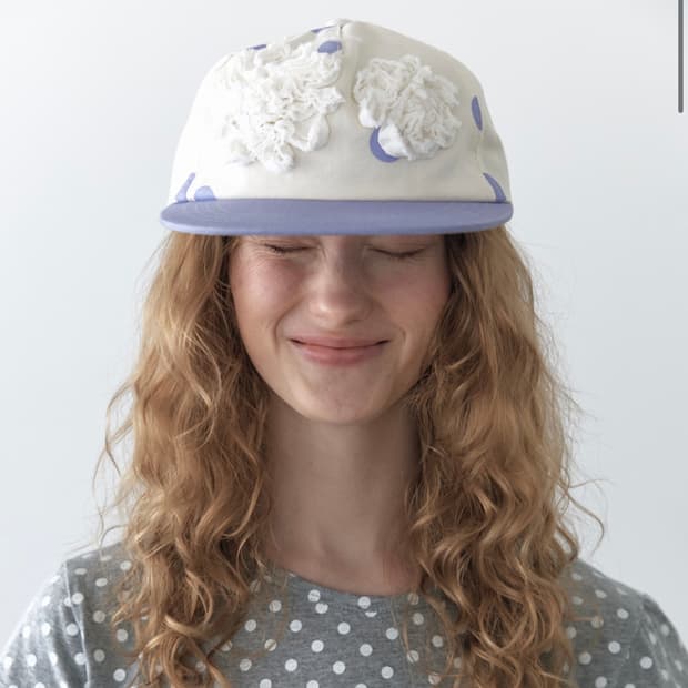 Vanishment Purple Dot 5 Pannel Cap